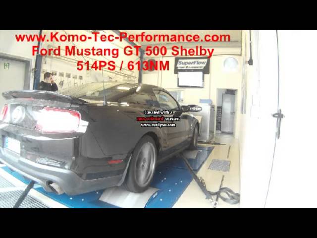 Mustang GT 500 Shelby auf Komo-Tec Prüfstand