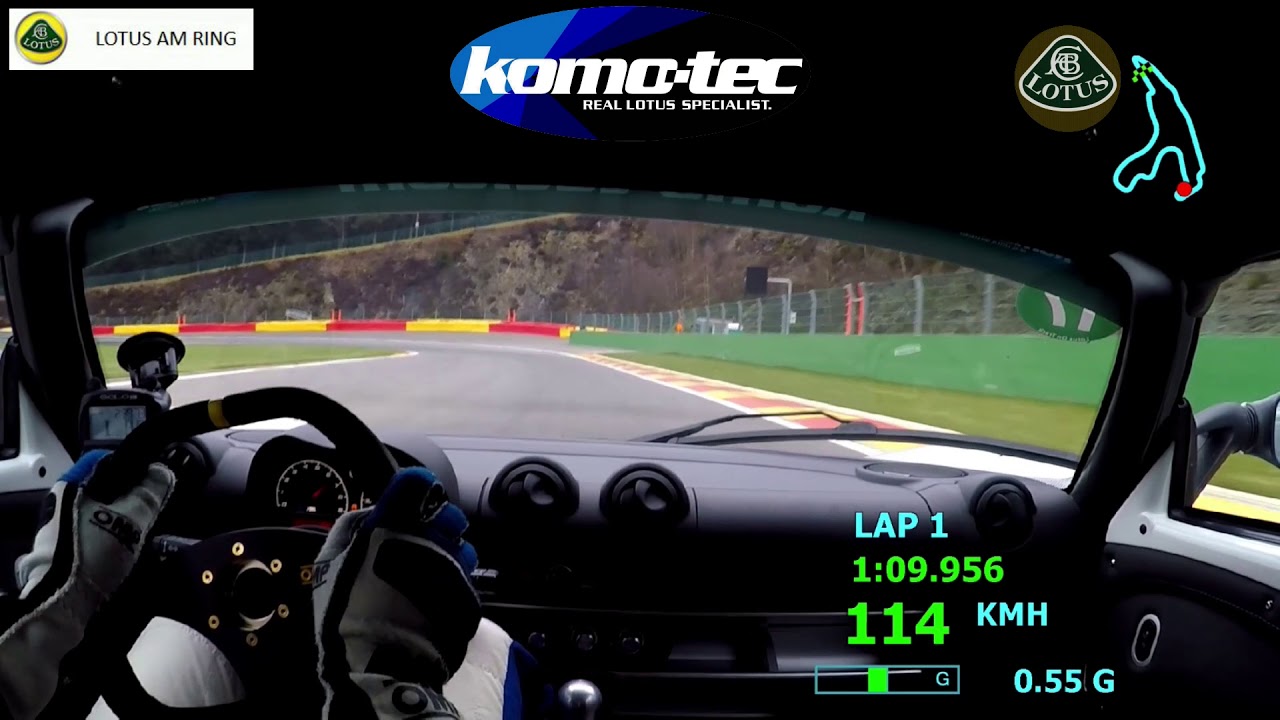 HOTLAP SPA 2.38.8min Komo-tec Lotus Exige EX460