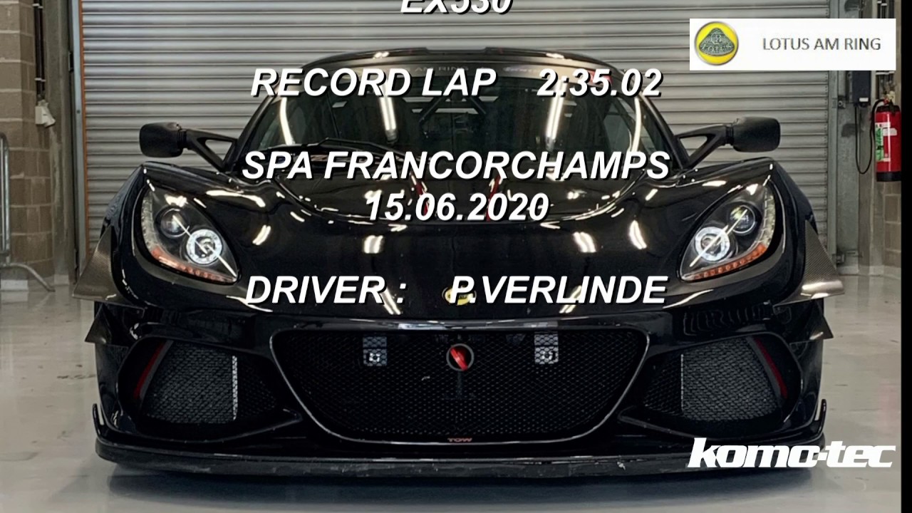 Komo-Tec Exige EX530 "record lap Spa 2.35,02"