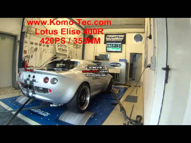Lotus Elise 400R auf Komo-Tec Prüfstand
